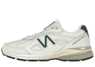New Balance 990v4 MiUSA White Green