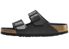 Birkenstock Arizona Birko Flor Black Black Foot Bed