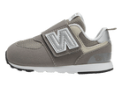 New Balance 574 Hook and Loop Rain Cloud Silver Metallic (TD)
