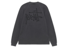 Stussy Raglan Thermal L/S Crew Washed Black
