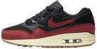 Nike Air Max 1 Black Red Sail (Women's)