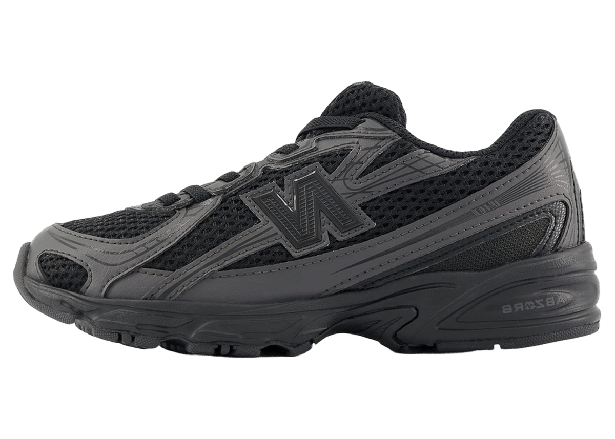 New Balance 740 Bungee Lace Black Cement (PS)