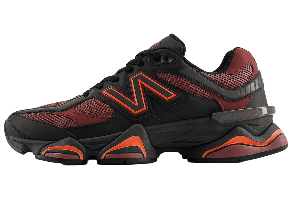 New Balance 9060 Black Washed Burgundy