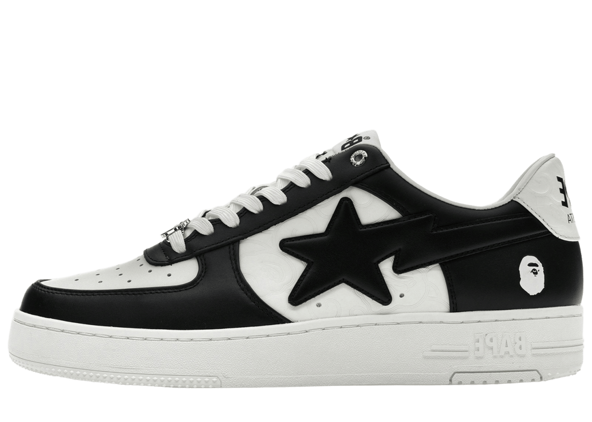 A Bathing Ape Bape Sta Low #3 White Black Cloud Camo