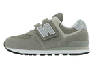 New Balance 574 Core Hook and Loop Grey White (PS)