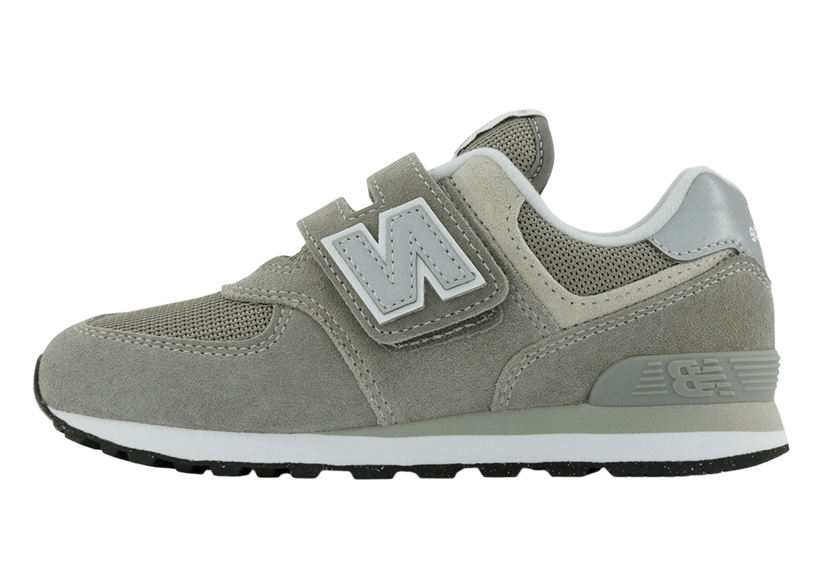 New Balance 574 Core Hook and Loop Grey White (PS)