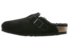 Birkenstock Boston Shearling Suede Black