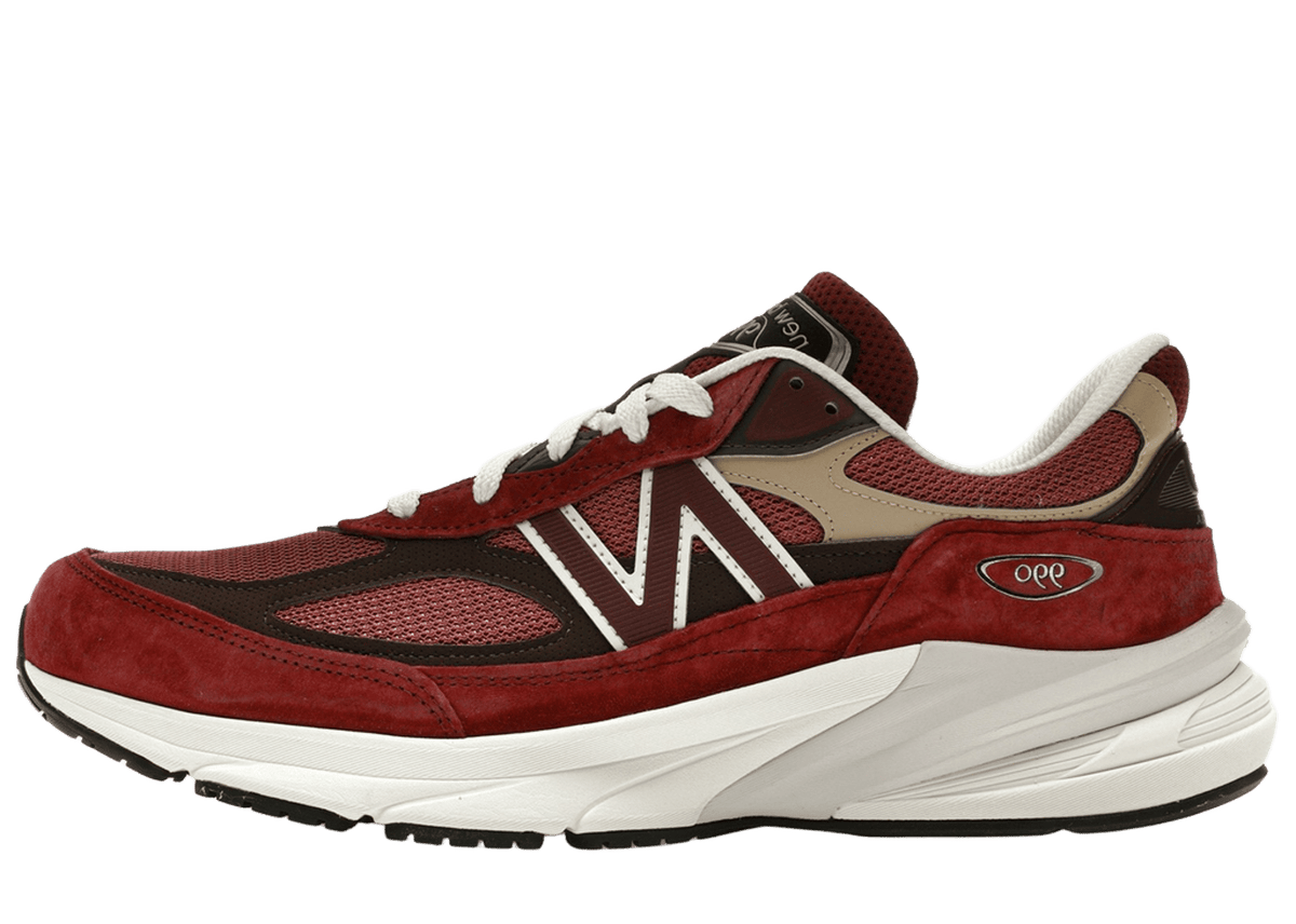 New Balance 990v6 MiUSA Teddy Santis Burgundy Tan