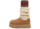 UGG Classic Sweater Letter Boot Chestnut (Women's) | 1144045-CHE