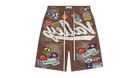 Vale Forever Brown 1980's Jorts Red/Wash