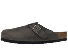 Birkenstock Boston Soft Footbed Oiled Leather Iron Grey