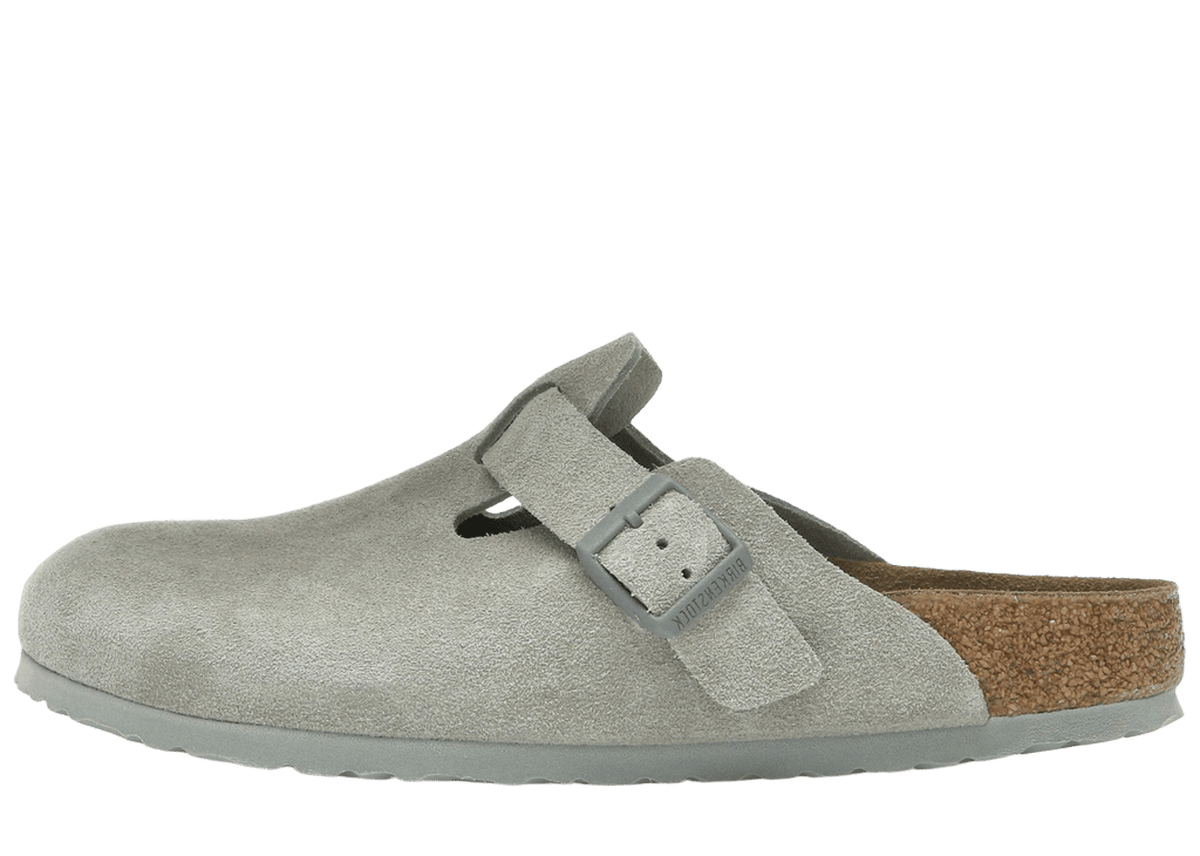 Birkenstock Boston Suede Stone Coin