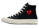 Converse Chuck Taylor All Star 70 Hi Comme des Garcons PLAY Single Heart Black