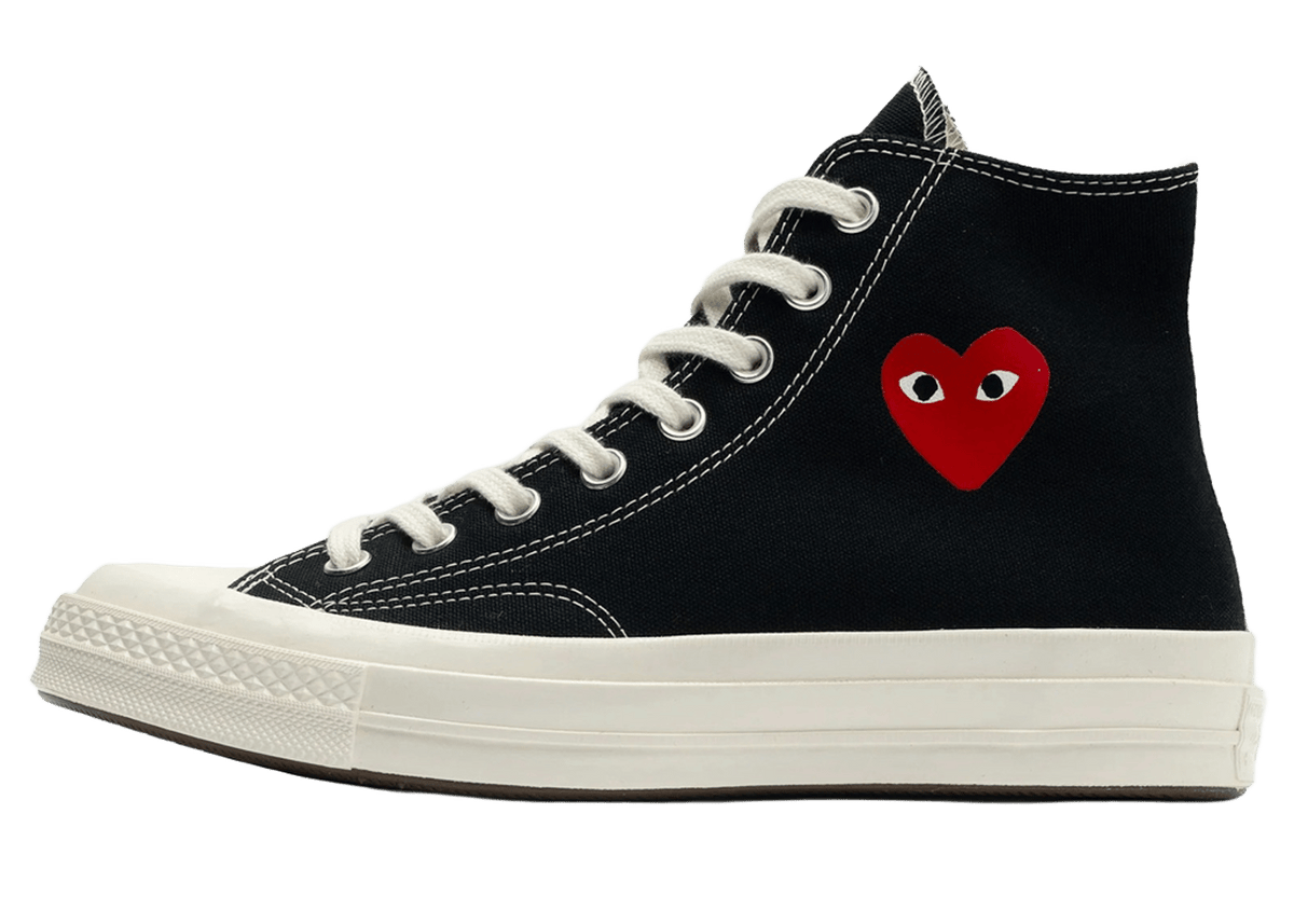 Converse Chuck Taylor All Star 70 Hi Comme des Garcons PLAY Single Heart Black
