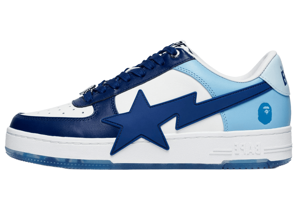 A Bathing Ape Bape Sta OS White Blue University Blue