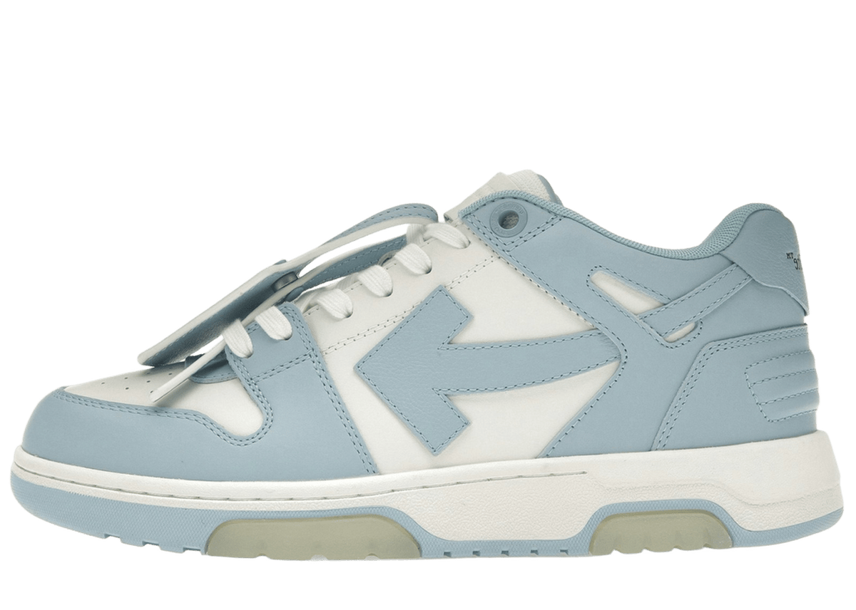 OFF-WHITE OOO Low Out Of Office Calf Leather White Light Blue