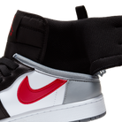 Jordan 1 High FlyEase Black Particle Grey Gym Red (GS)