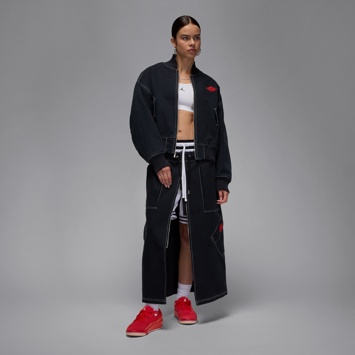 Jordan Flight Court Varsity Red Muslin Sail (Women's)