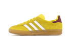 Adidas Gazelle Indoor Bright Yellow Burgundy
