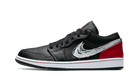 Air Jordan 1 Low Brushstroke Swoosh Black - DA4659-001