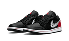 Air Jordan 1 Low Brushstroke Swoosh Black - DA4659-001