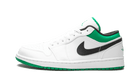 Air Jordan 1 Low White Lucky Green Black - 553558-129
