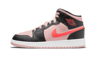 Air Jordan 1 Mid Black Pink Crimson - 554725-604