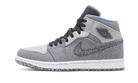 Air Jordan 1 Mid Crater Grey University Blue