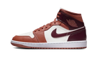 Air Jordan 1 Mid Dusty Peach Night Maroon