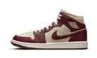 Air Jordan 1 Mid Split Beach Cherrywood Red