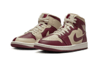 Air Jordan 1 Mid Split Beach Cherrywood Red