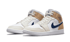 Air Jordan 1 Mid Tan Suede Navy - DO6726-100