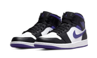 Air Jordan 1 Mid White Black Purple