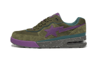 Bape Road Sta Dark Green Suede