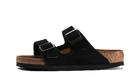 Birkenstock Arizona Suede Leather Soft Footbed Black