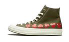 Converse Chuck Taylor All-Star 70s Hi Comme des Garcons Play Multi-Heart Green - 162973C