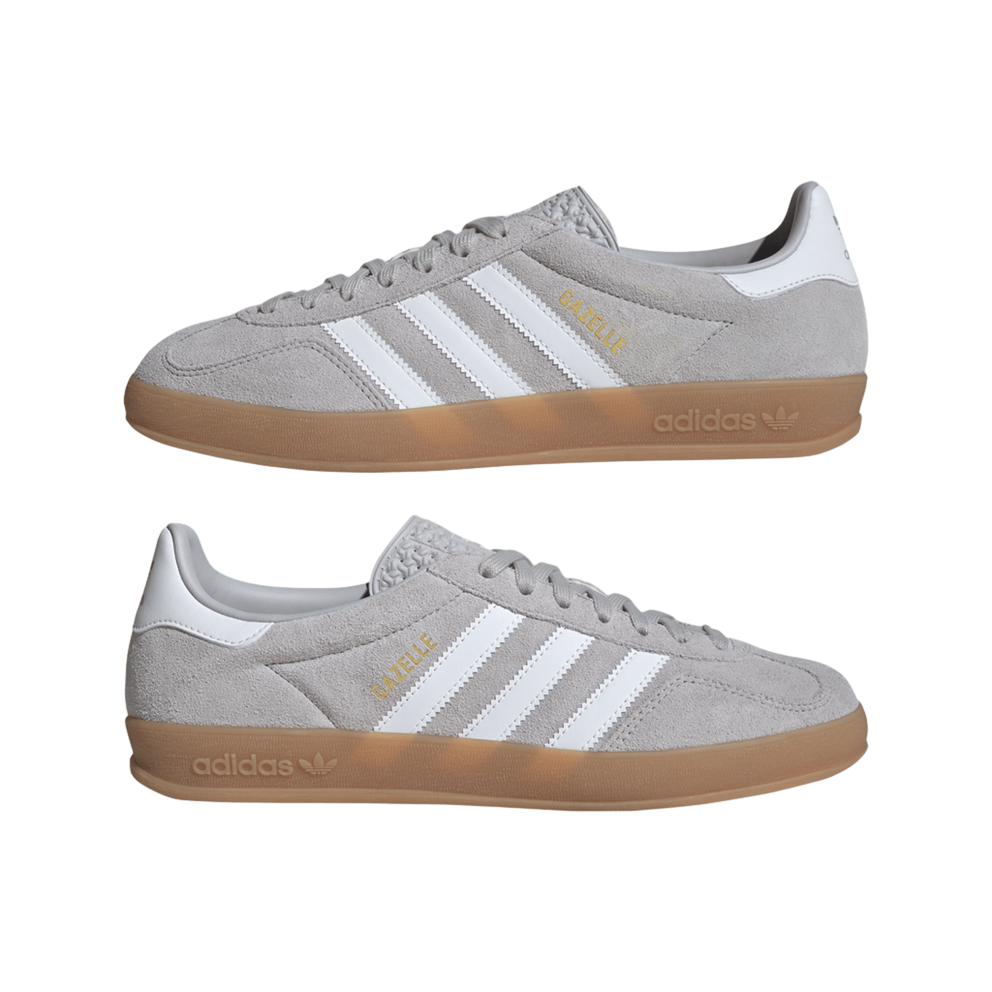 adidas Gazelle Indoor Grey Cloud White Gold Metallic
