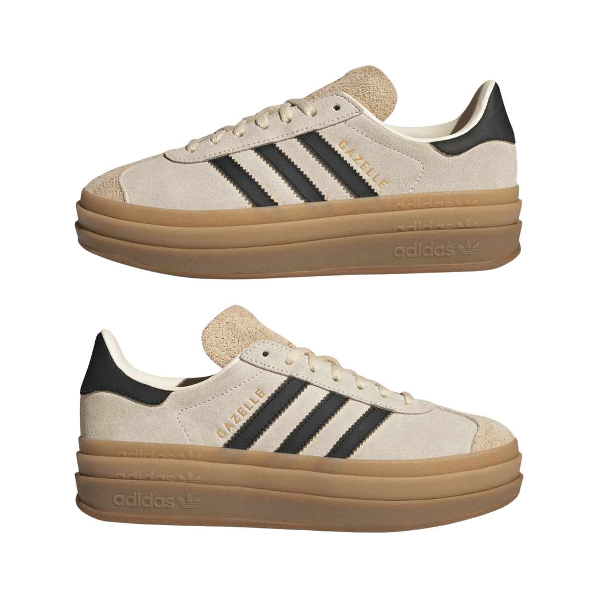 adidas Gazelle Cream White Core Black Sand Strata (Women's)