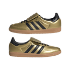 adidas Samba LT Gold Metallic Black Gum (Women's)
