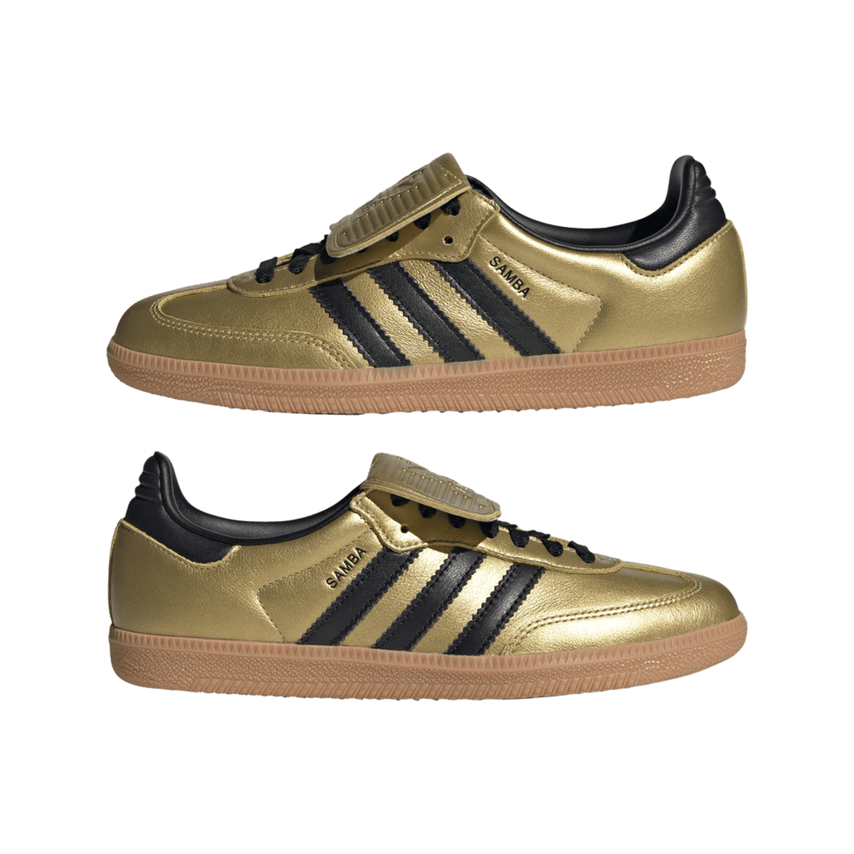 adidas Samba LT Gold Metallic Black Gum (Women's)