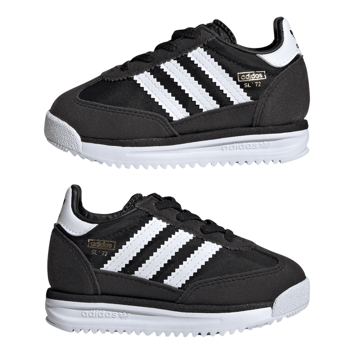 adidas SL 72 RS Elastic Laces Core Black Cloud White Blue (TD)