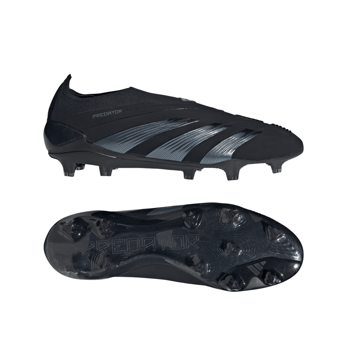 adidas Predator 24 Elite Laceless FG Core Black Carbon