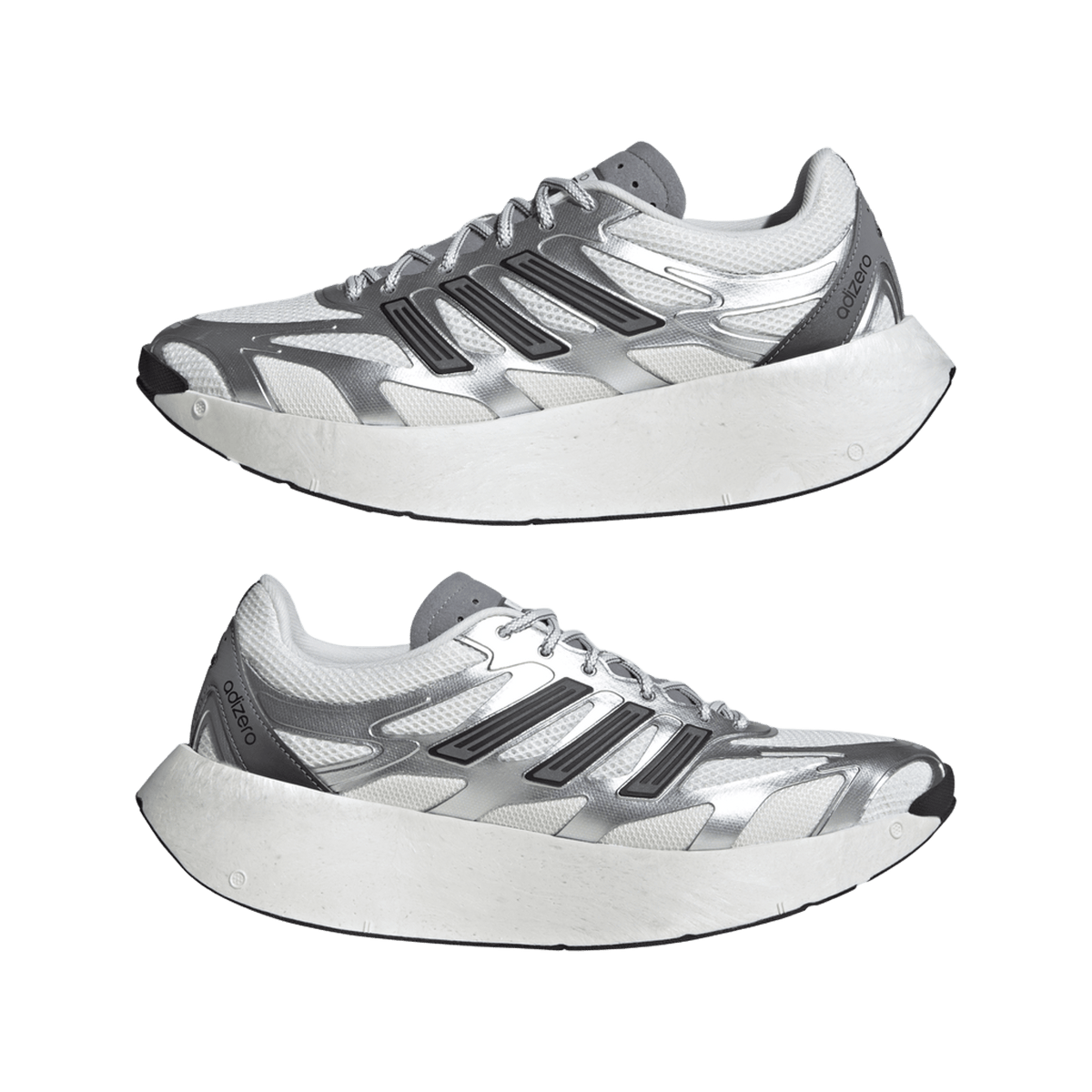 adidas Adizero Aruku Silver Metallic Crystal White Grey Three