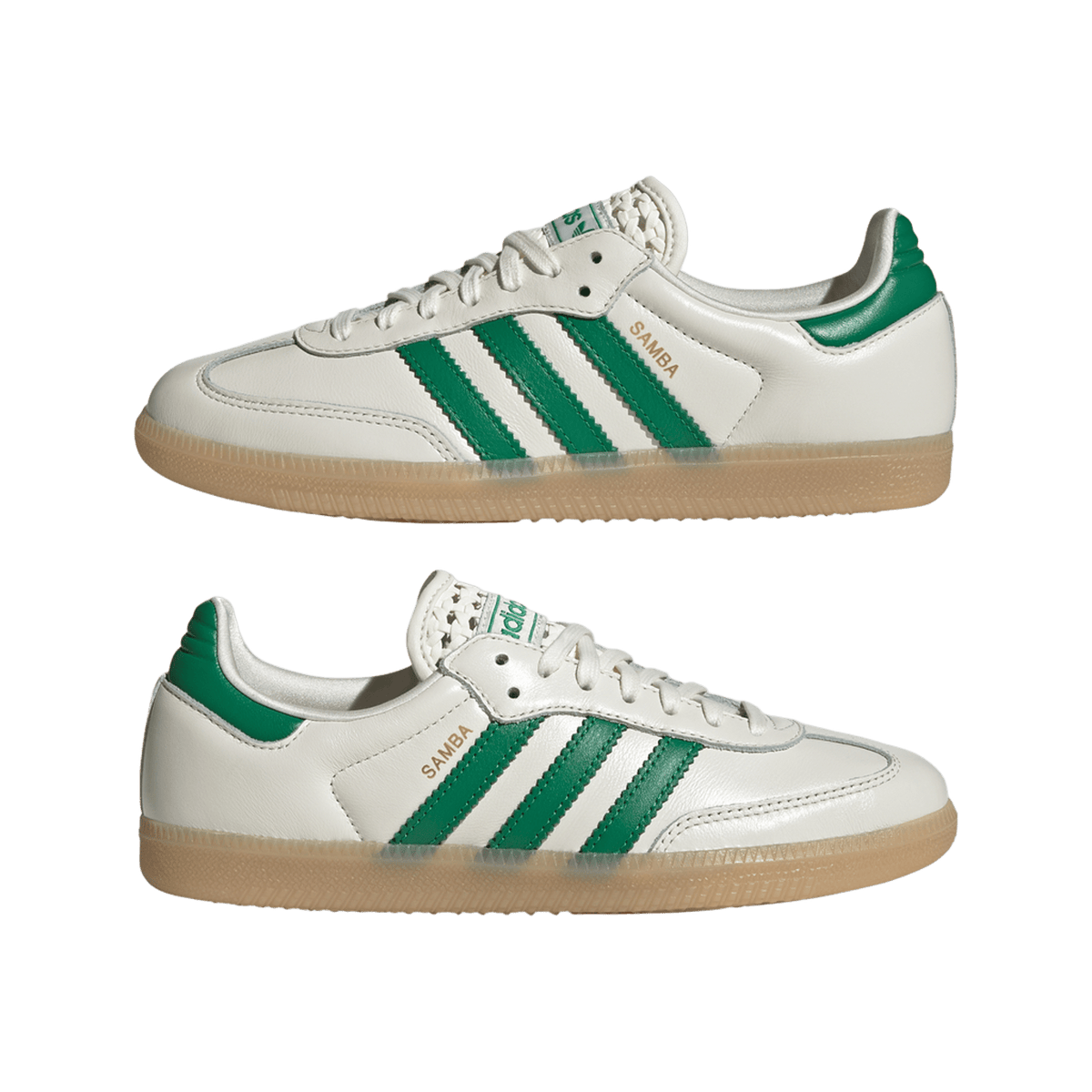 adidas Samba OG Basketweave Tongue Off White Green (Women's)