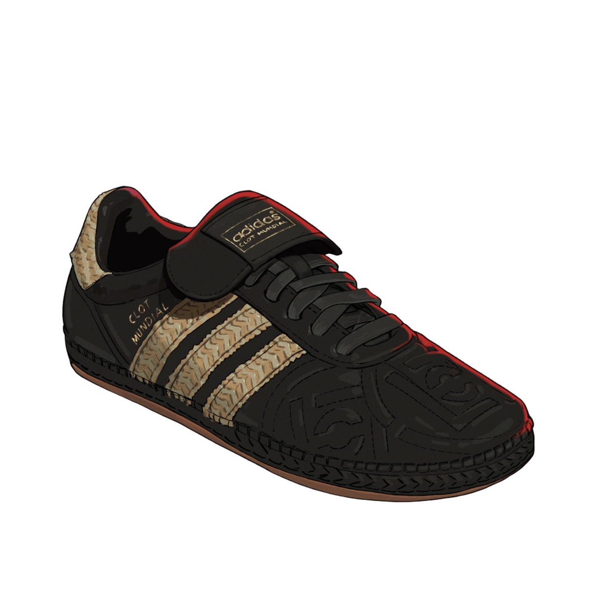 adidas CLOT Mundial CLOT by Edison Chen Black Beige