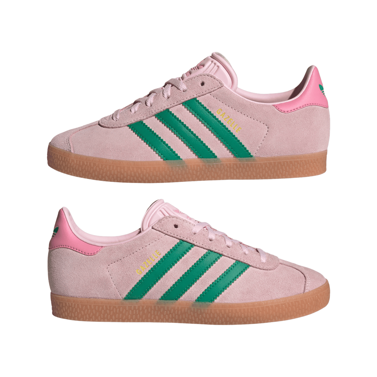 adidas Gazelle Clear Pink Court Green (GS)