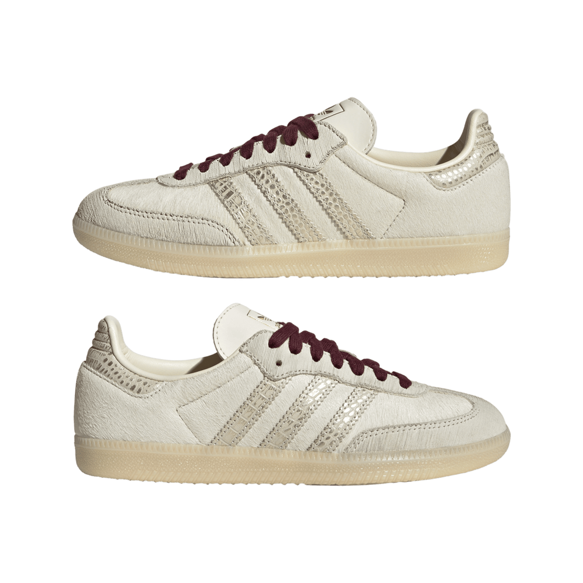 adidas Samba OG Cream White Maroon (Women's)