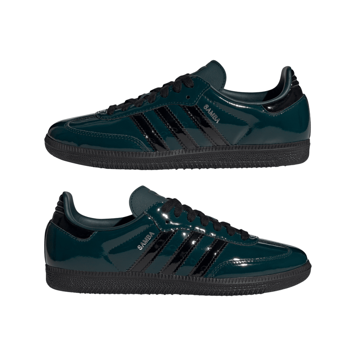 adidas Samba OG Aurora Ivy Black Patent (Women's)
