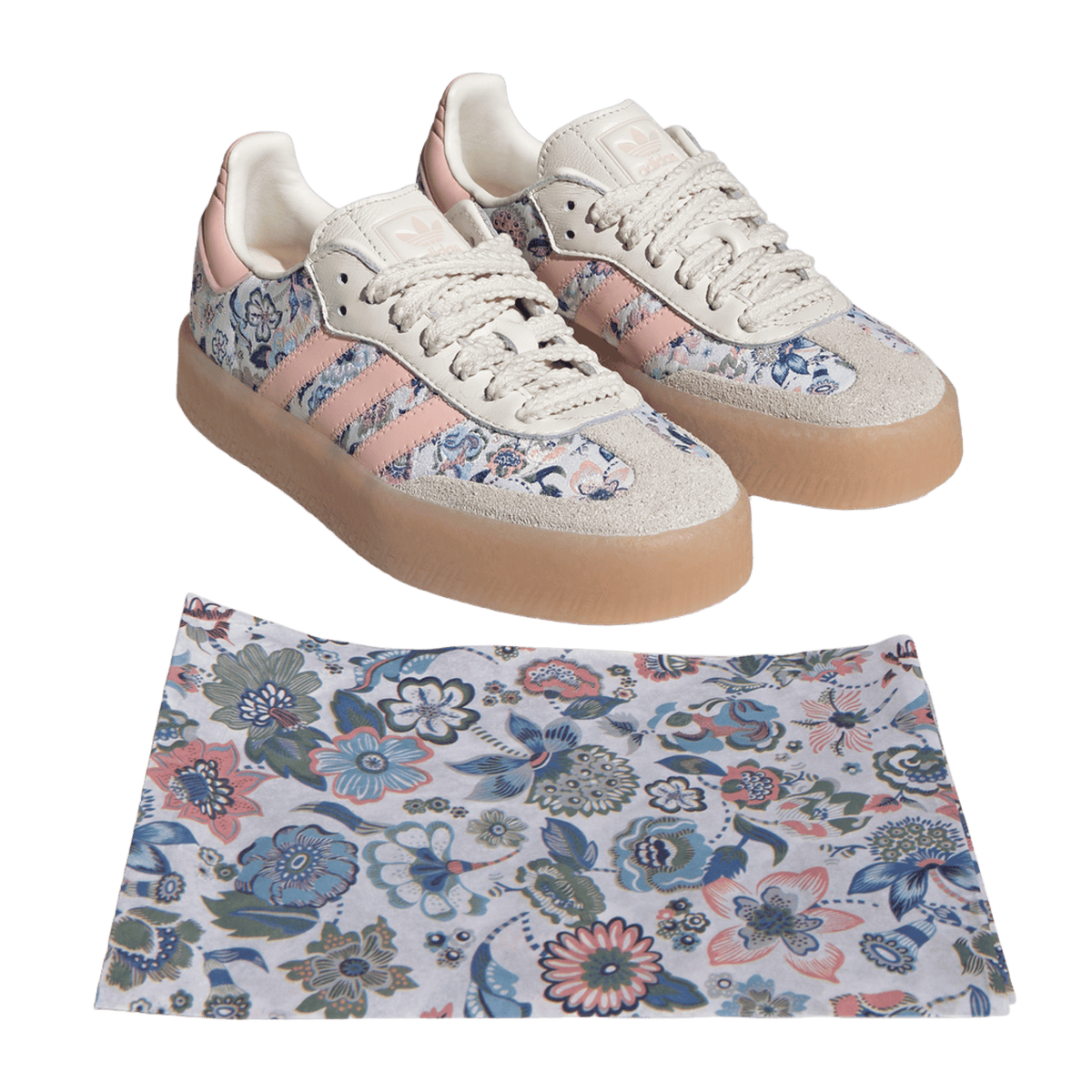 adidas Sambae Liberty London Off White Blush Pink (GS)