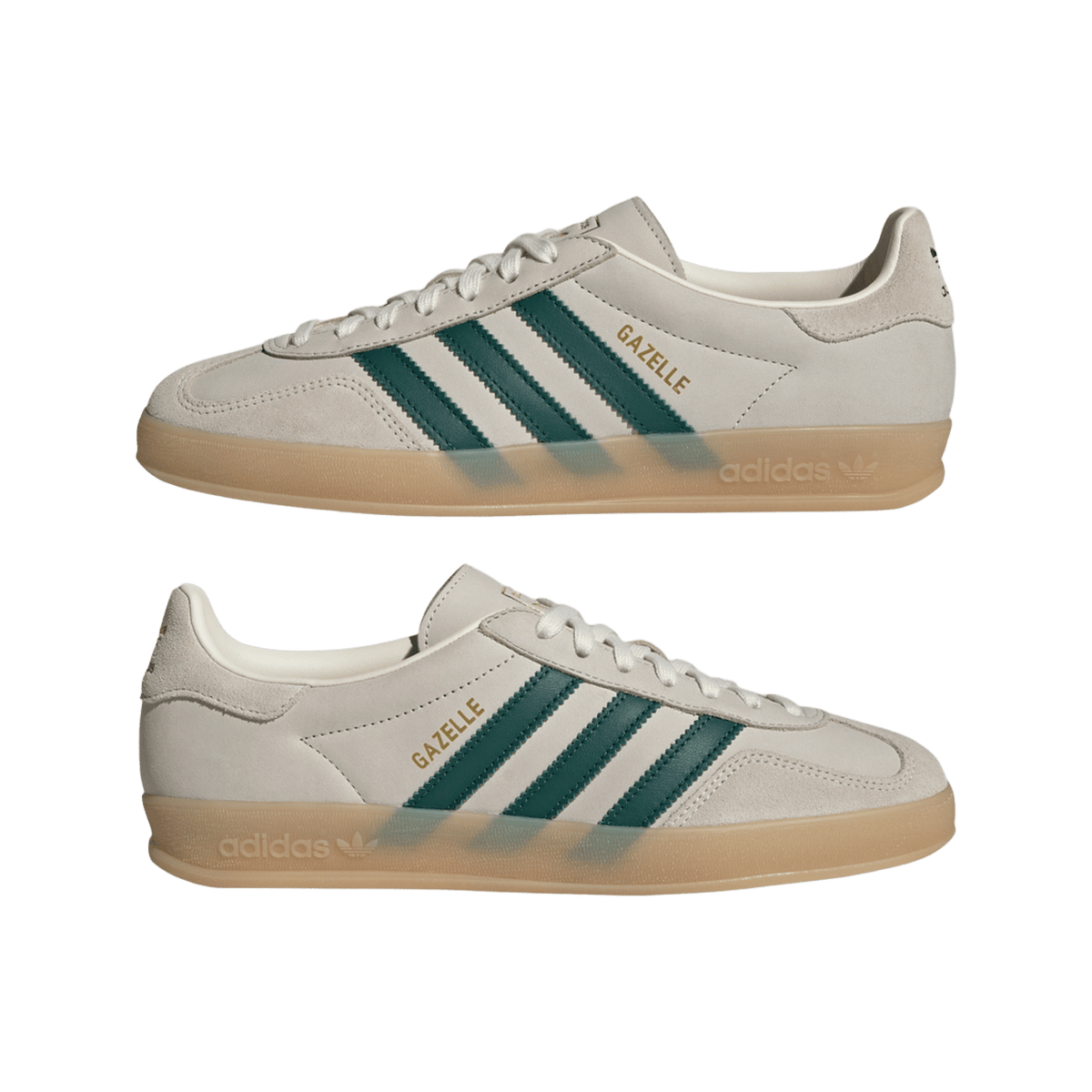 adidas Gazelle Indoor Cream White Green Gum
